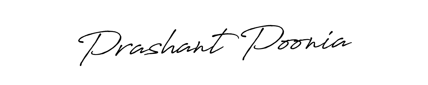 Prashant Poonia stylish signature style. Best Handwritten Sign (Antro_Vectra_Bolder) for my name. Handwritten Signature Collection Ideas for my name Prashant Poonia. Prashant Poonia signature style 7 images and pictures png