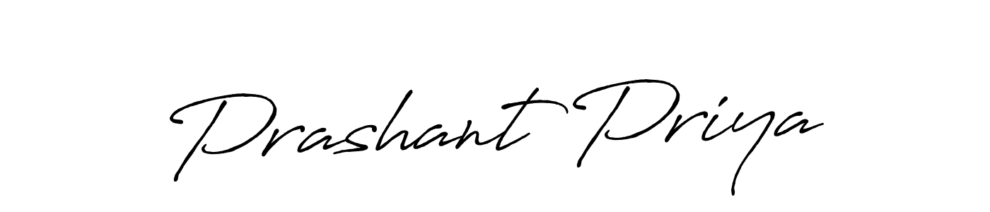 Prashant Priya stylish signature style. Best Handwritten Sign (Antro_Vectra_Bolder) for my name. Handwritten Signature Collection Ideas for my name Prashant Priya. Prashant Priya signature style 7 images and pictures png