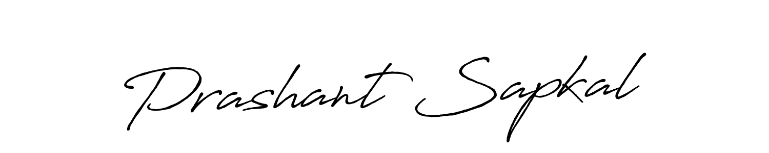 How to make Prashant Sapkal signature? Antro_Vectra_Bolder is a professional autograph style. Create handwritten signature for Prashant Sapkal name. Prashant Sapkal signature style 7 images and pictures png