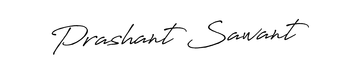 Prashant Sawant stylish signature style. Best Handwritten Sign (Antro_Vectra_Bolder) for my name. Handwritten Signature Collection Ideas for my name Prashant Sawant. Prashant Sawant signature style 7 images and pictures png