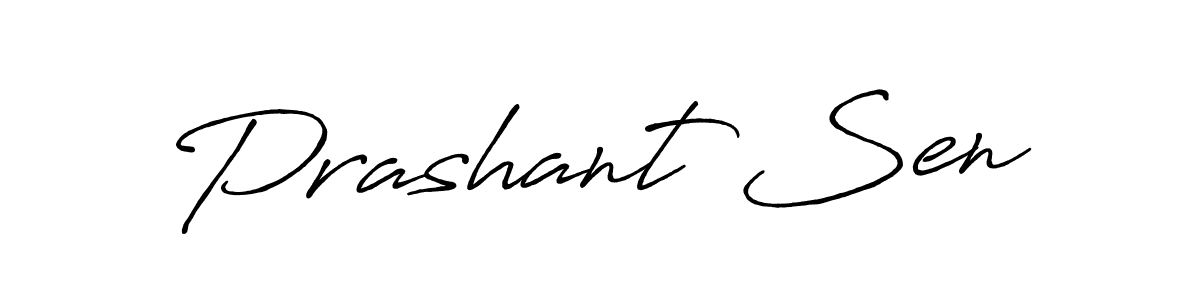 Make a beautiful signature design for name Prashant Sen. Use this online signature maker to create a handwritten signature for free. Prashant Sen signature style 7 images and pictures png