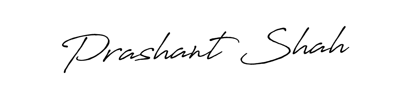 Create a beautiful signature design for name Prashant Shah. With this signature (Antro_Vectra_Bolder) fonts, you can make a handwritten signature for free. Prashant Shah signature style 7 images and pictures png