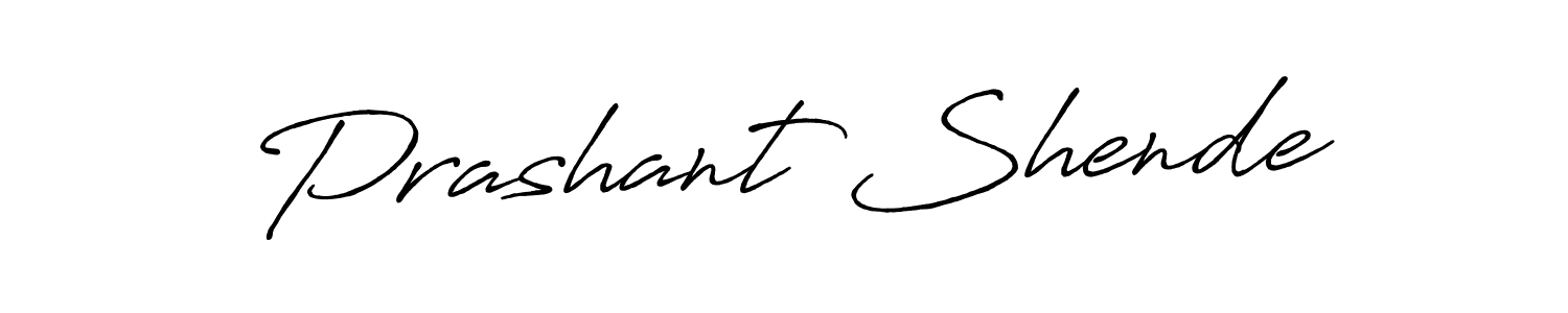 Also we have Prashant Shende name is the best signature style. Create professional handwritten signature collection using Antro_Vectra_Bolder autograph style. Prashant Shende signature style 7 images and pictures png