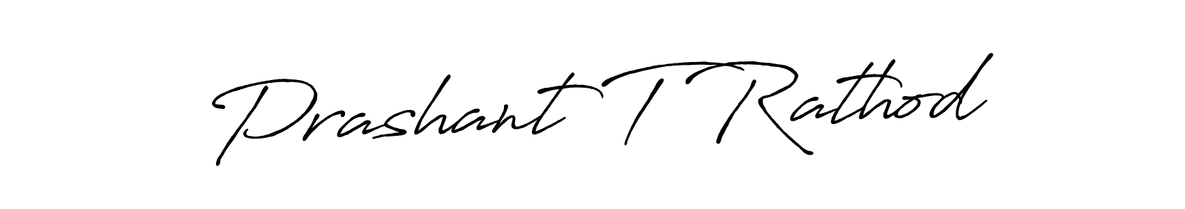 Make a beautiful signature design for name Prashant T Rathod. With this signature (Antro_Vectra_Bolder) style, you can create a handwritten signature for free. Prashant T Rathod signature style 7 images and pictures png