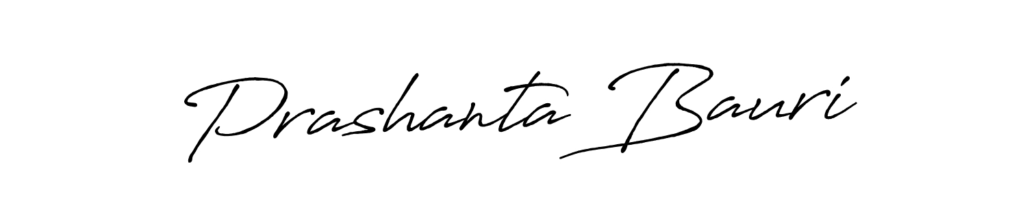 How to make Prashanta Bauri name signature. Use Antro_Vectra_Bolder style for creating short signs online. This is the latest handwritten sign. Prashanta Bauri signature style 7 images and pictures png