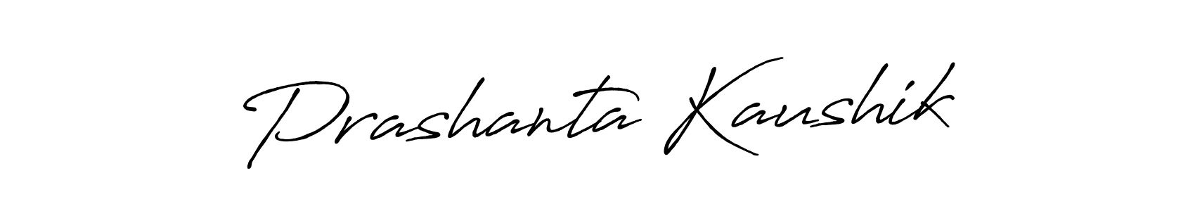 Also we have Prashanta Kaushik name is the best signature style. Create professional handwritten signature collection using Antro_Vectra_Bolder autograph style. Prashanta Kaushik signature style 7 images and pictures png