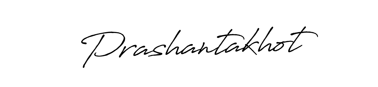 Make a beautiful signature design for name Prashantakhot. With this signature (Antro_Vectra_Bolder) style, you can create a handwritten signature for free. Prashantakhot signature style 7 images and pictures png