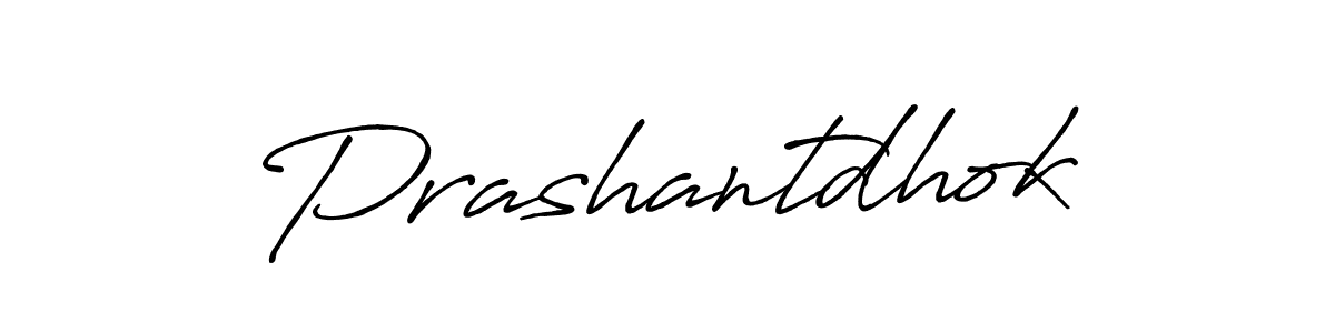 Prashantdhok stylish signature style. Best Handwritten Sign (Antro_Vectra_Bolder) for my name. Handwritten Signature Collection Ideas for my name Prashantdhok. Prashantdhok signature style 7 images and pictures png