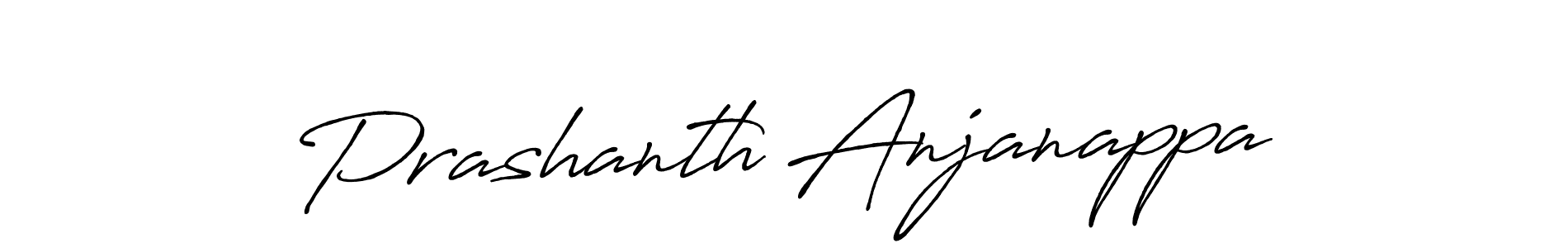 Make a beautiful signature design for name Prashanth Anjanappa. With this signature (Antro_Vectra_Bolder) style, you can create a handwritten signature for free. Prashanth Anjanappa signature style 7 images and pictures png