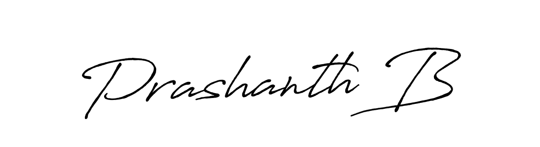 It looks lik you need a new signature style for name Prashanth B. Design unique handwritten (Antro_Vectra_Bolder) signature with our free signature maker in just a few clicks. Prashanth B signature style 7 images and pictures png