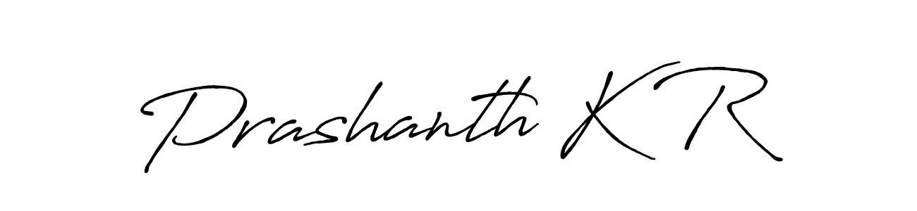 Make a beautiful signature design for name Prashanth K R. With this signature (Antro_Vectra_Bolder) style, you can create a handwritten signature for free. Prashanth K R signature style 7 images and pictures png