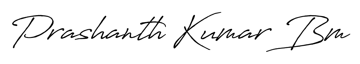 How to make Prashanth Kumar Bm signature? Antro_Vectra_Bolder is a professional autograph style. Create handwritten signature for Prashanth Kumar Bm name. Prashanth Kumar Bm signature style 7 images and pictures png