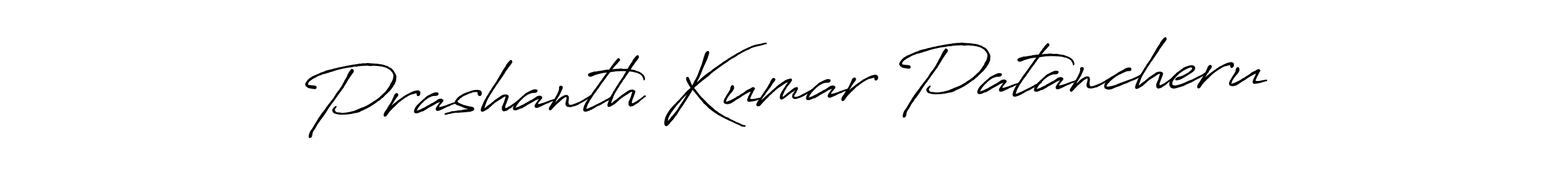 How to make Prashanth Kumar Patancheru signature? Antro_Vectra_Bolder is a professional autograph style. Create handwritten signature for Prashanth Kumar Patancheru name. Prashanth Kumar Patancheru signature style 7 images and pictures png