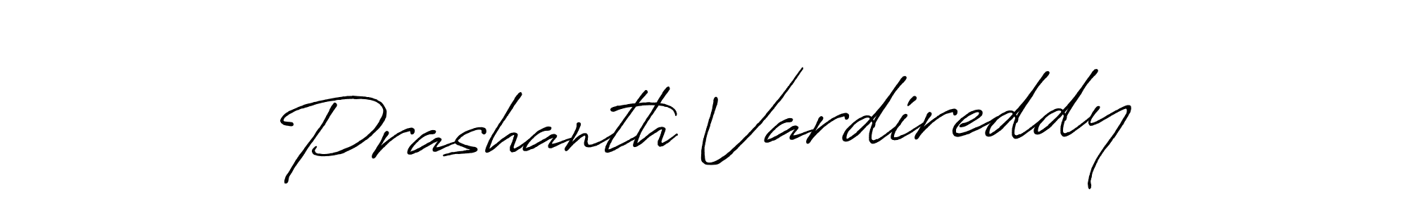 How to make Prashanth Vardireddy name signature. Use Antro_Vectra_Bolder style for creating short signs online. This is the latest handwritten sign. Prashanth Vardireddy signature style 7 images and pictures png