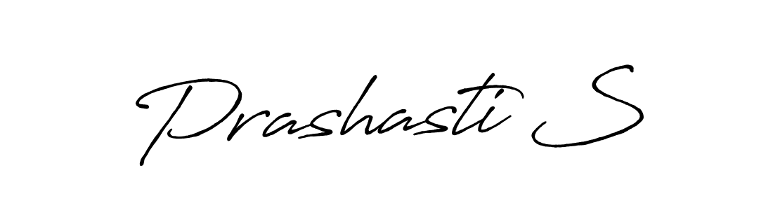 Use a signature maker to create a handwritten signature online. With this signature software, you can design (Antro_Vectra_Bolder) your own signature for name Prashasti S. Prashasti S signature style 7 images and pictures png