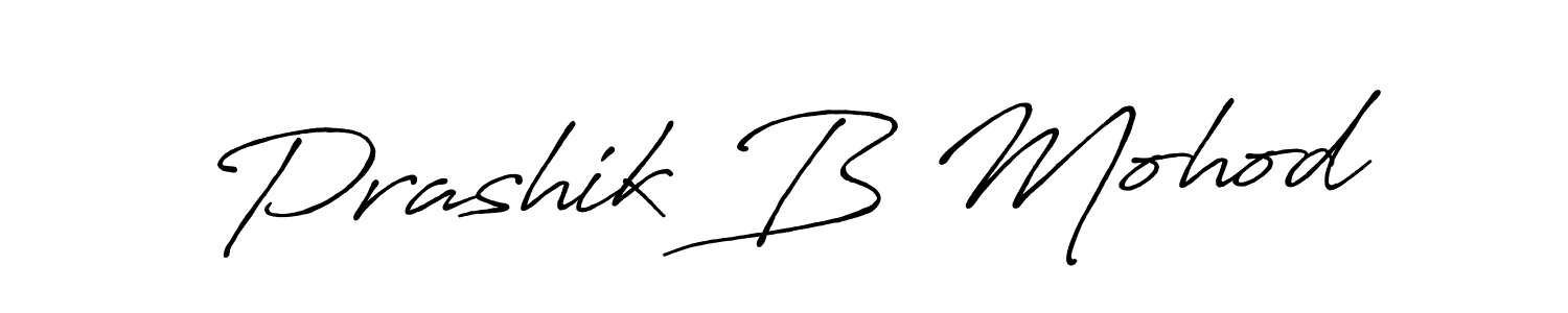 How to make Prashik B Mohod signature? Antro_Vectra_Bolder is a professional autograph style. Create handwritten signature for Prashik B Mohod name. Prashik B Mohod signature style 7 images and pictures png