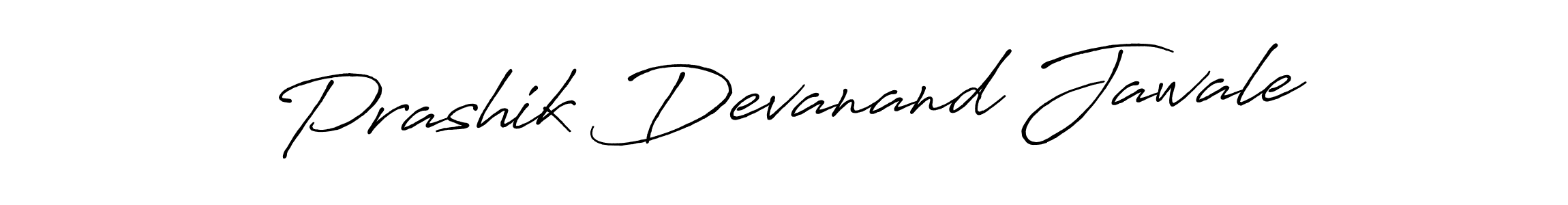 Create a beautiful signature design for name Prashik Devanand Jawale. With this signature (Antro_Vectra_Bolder) fonts, you can make a handwritten signature for free. Prashik Devanand Jawale signature style 7 images and pictures png