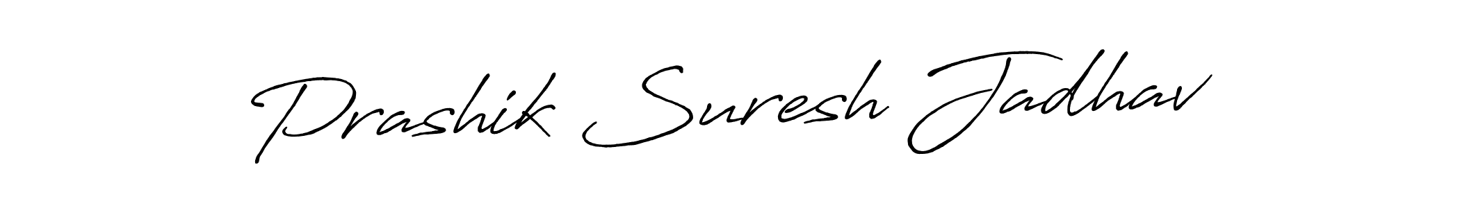 Use a signature maker to create a handwritten signature online. With this signature software, you can design (Antro_Vectra_Bolder) your own signature for name Prashik Suresh Jadhav. Prashik Suresh Jadhav signature style 7 images and pictures png