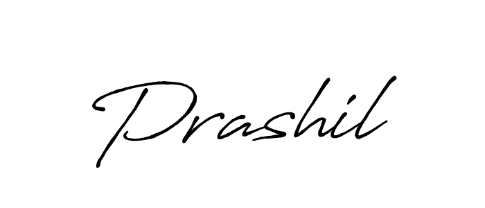 Make a beautiful signature design for name Prashil. With this signature (Antro_Vectra_Bolder) style, you can create a handwritten signature for free. Prashil signature style 7 images and pictures png
