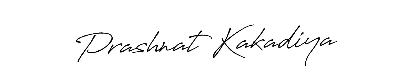 Antro_Vectra_Bolder is a professional signature style that is perfect for those who want to add a touch of class to their signature. It is also a great choice for those who want to make their signature more unique. Get Prashnat Kakadiya name to fancy signature for free. Prashnat Kakadiya signature style 7 images and pictures png