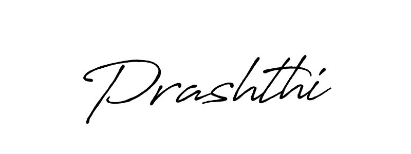 Make a beautiful signature design for name Prashthi. With this signature (Antro_Vectra_Bolder) style, you can create a handwritten signature for free. Prashthi signature style 7 images and pictures png