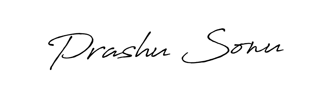 The best way (Antro_Vectra_Bolder) to make a short signature is to pick only two or three words in your name. The name Prashu Sonu include a total of six letters. For converting this name. Prashu Sonu signature style 7 images and pictures png