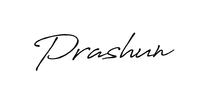 Create a beautiful signature design for name Prashun. With this signature (Antro_Vectra_Bolder) fonts, you can make a handwritten signature for free. Prashun signature style 7 images and pictures png