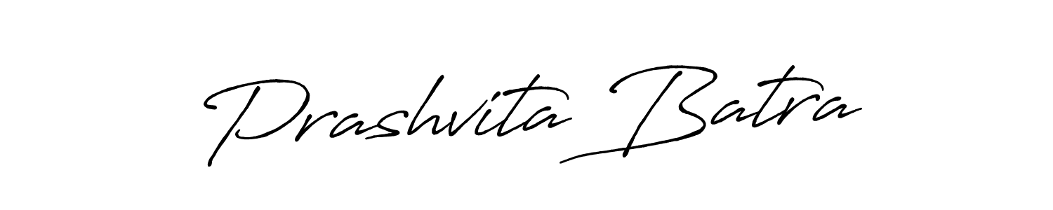 Prashvita Batra stylish signature style. Best Handwritten Sign (Antro_Vectra_Bolder) for my name. Handwritten Signature Collection Ideas for my name Prashvita Batra. Prashvita Batra signature style 7 images and pictures png