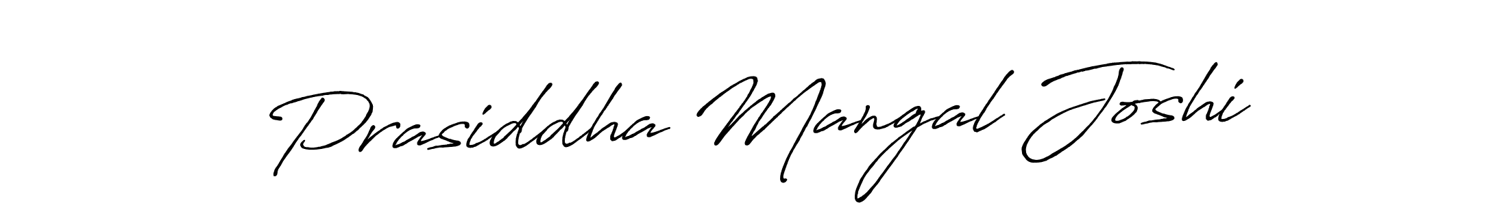 Make a beautiful signature design for name Prasiddha Mangal Joshi. With this signature (Antro_Vectra_Bolder) style, you can create a handwritten signature for free. Prasiddha Mangal Joshi signature style 7 images and pictures png