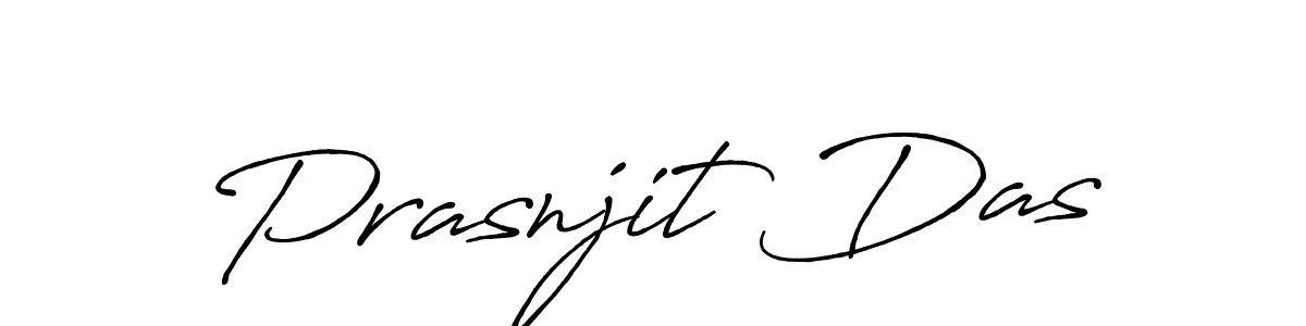 Create a beautiful signature design for name Prasnjit Das. With this signature (Antro_Vectra_Bolder) fonts, you can make a handwritten signature for free. Prasnjit Das signature style 7 images and pictures png