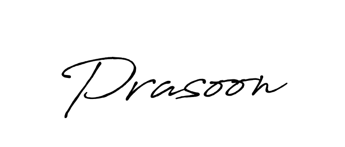 How to make Prasoon signature? Antro_Vectra_Bolder is a professional autograph style. Create handwritten signature for Prasoon name. Prasoon signature style 7 images and pictures png