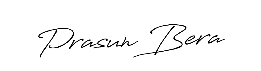 Design your own signature with our free online signature maker. With this signature software, you can create a handwritten (Antro_Vectra_Bolder) signature for name Prasun Bera. Prasun Bera signature style 7 images and pictures png