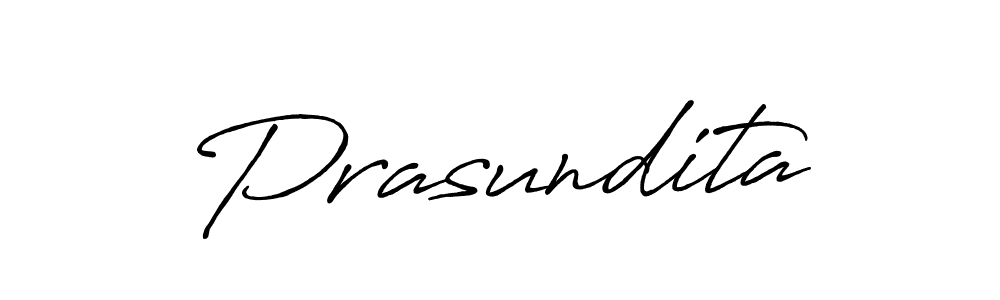 How to make Prasundita name signature. Use Antro_Vectra_Bolder style for creating short signs online. This is the latest handwritten sign. Prasundita signature style 7 images and pictures png