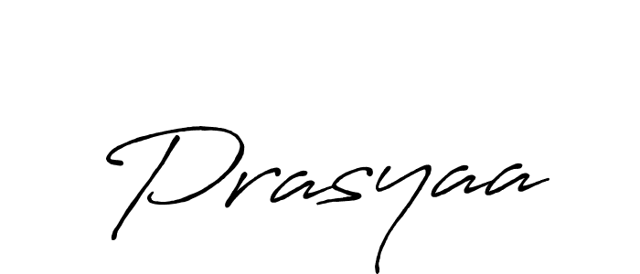 Make a beautiful signature design for name Prasyaa. Use this online signature maker to create a handwritten signature for free. Prasyaa signature style 7 images and pictures png