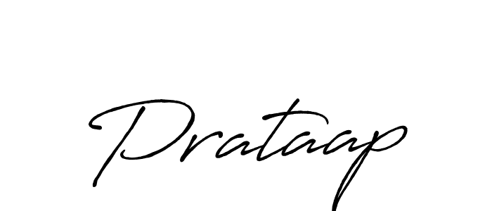 Use a signature maker to create a handwritten signature online. With this signature software, you can design (Antro_Vectra_Bolder) your own signature for name Prataap. Prataap signature style 7 images and pictures png