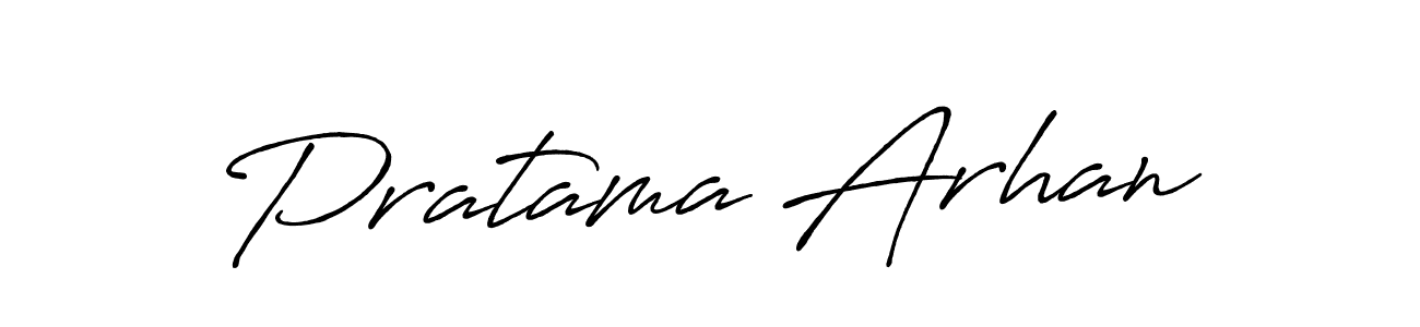 Also we have Pratama Arhan name is the best signature style. Create professional handwritten signature collection using Antro_Vectra_Bolder autograph style. Pratama Arhan signature style 7 images and pictures png