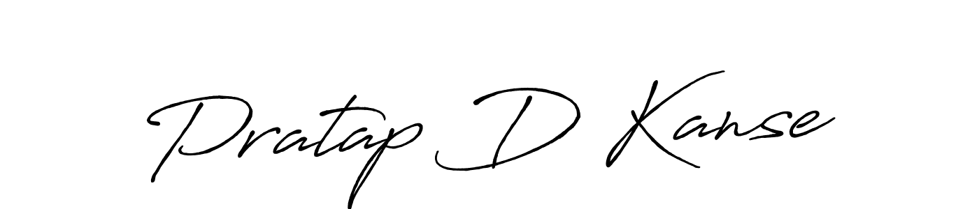 Make a beautiful signature design for name Pratap D Kanse. With this signature (Antro_Vectra_Bolder) style, you can create a handwritten signature for free. Pratap D Kanse signature style 7 images and pictures png
