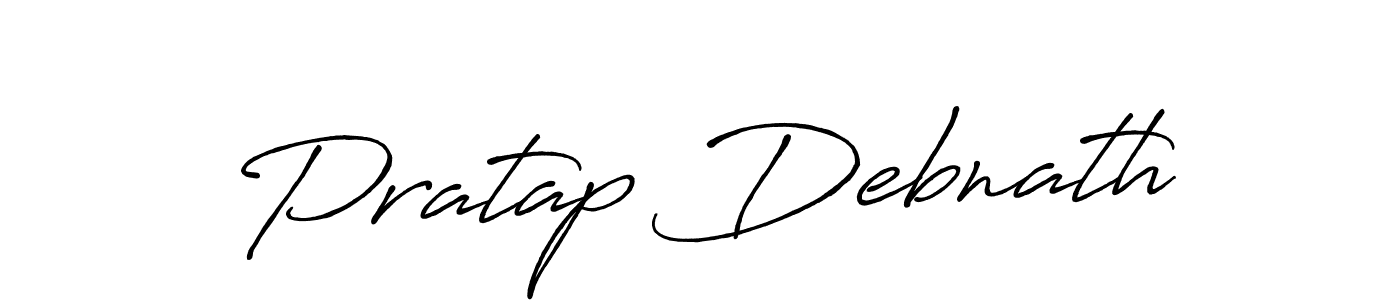 How to make Pratap Debnath name signature. Use Antro_Vectra_Bolder style for creating short signs online. This is the latest handwritten sign. Pratap Debnath signature style 7 images and pictures png
