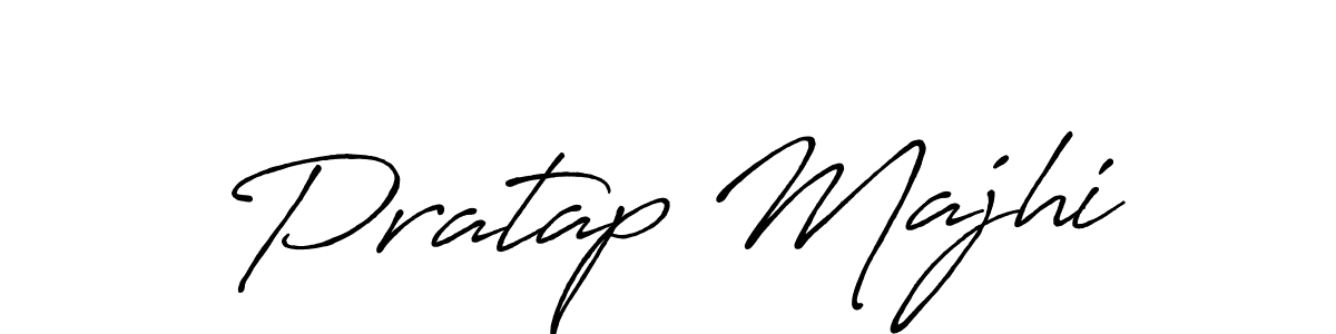How to make Pratap Majhi name signature. Use Antro_Vectra_Bolder style for creating short signs online. This is the latest handwritten sign. Pratap Majhi signature style 7 images and pictures png