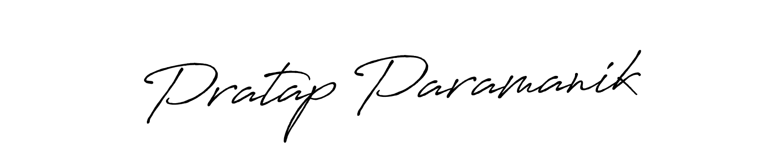 Use a signature maker to create a handwritten signature online. With this signature software, you can design (Antro_Vectra_Bolder) your own signature for name Pratap Paramanik. Pratap Paramanik signature style 7 images and pictures png