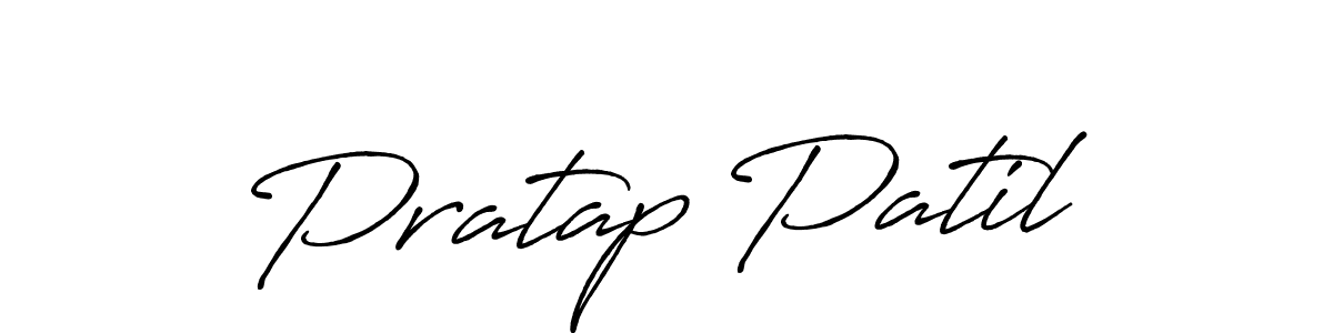 Create a beautiful signature design for name Pratap Patil. With this signature (Antro_Vectra_Bolder) fonts, you can make a handwritten signature for free. Pratap Patil signature style 7 images and pictures png