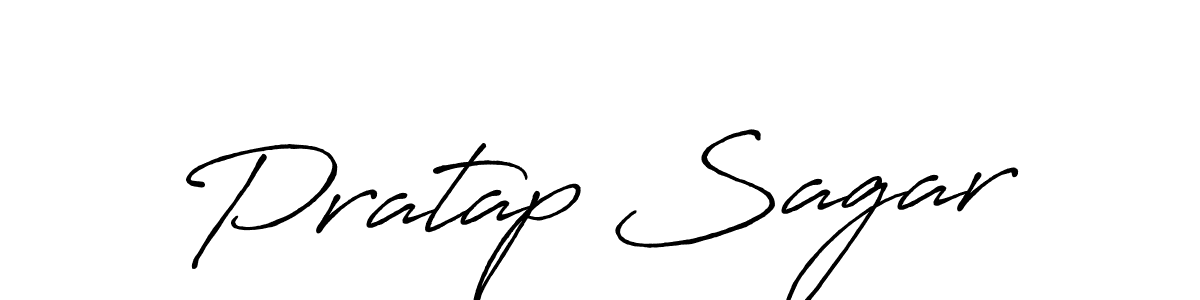 Make a beautiful signature design for name Pratap Sagar. With this signature (Antro_Vectra_Bolder) style, you can create a handwritten signature for free. Pratap Sagar signature style 7 images and pictures png