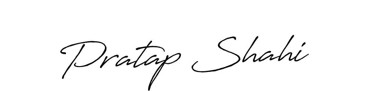 How to make Pratap Shahi name signature. Use Antro_Vectra_Bolder style for creating short signs online. This is the latest handwritten sign. Pratap Shahi signature style 7 images and pictures png