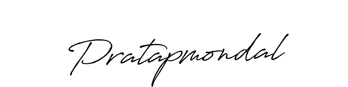 How to make Pratapmondal name signature. Use Antro_Vectra_Bolder style for creating short signs online. This is the latest handwritten sign. Pratapmondal signature style 7 images and pictures png