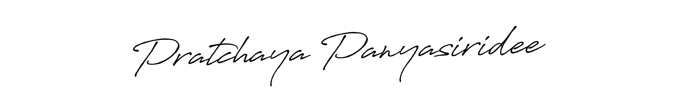 Pratchaya Panyasiridee stylish signature style. Best Handwritten Sign (Antro_Vectra_Bolder) for my name. Handwritten Signature Collection Ideas for my name Pratchaya Panyasiridee. Pratchaya Panyasiridee signature style 7 images and pictures png