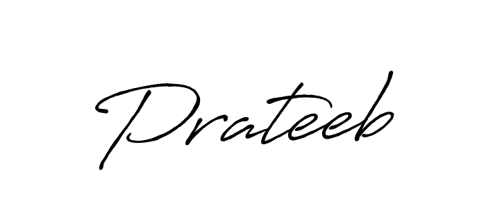 Use a signature maker to create a handwritten signature online. With this signature software, you can design (Antro_Vectra_Bolder) your own signature for name Prateeb. Prateeb signature style 7 images and pictures png