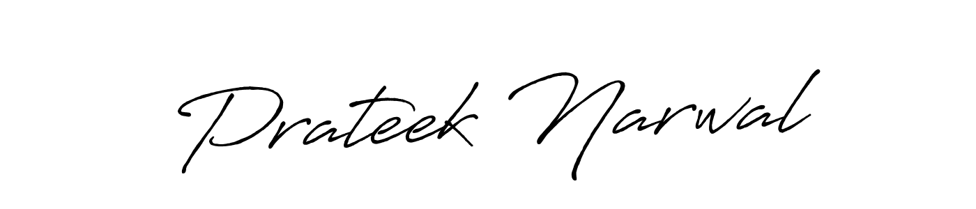 Use a signature maker to create a handwritten signature online. With this signature software, you can design (Antro_Vectra_Bolder) your own signature for name Prateek Narwal. Prateek Narwal signature style 7 images and pictures png