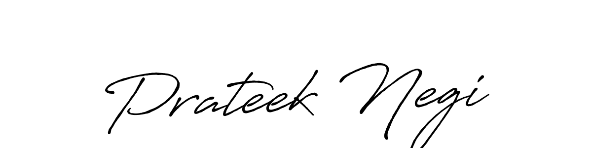 Also we have Prateek Negi name is the best signature style. Create professional handwritten signature collection using Antro_Vectra_Bolder autograph style. Prateek Negi signature style 7 images and pictures png