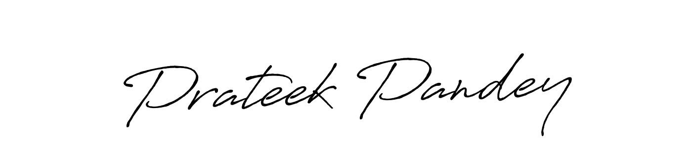 Design your own signature with our free online signature maker. With this signature software, you can create a handwritten (Antro_Vectra_Bolder) signature for name Prateek Pandey. Prateek Pandey signature style 7 images and pictures png