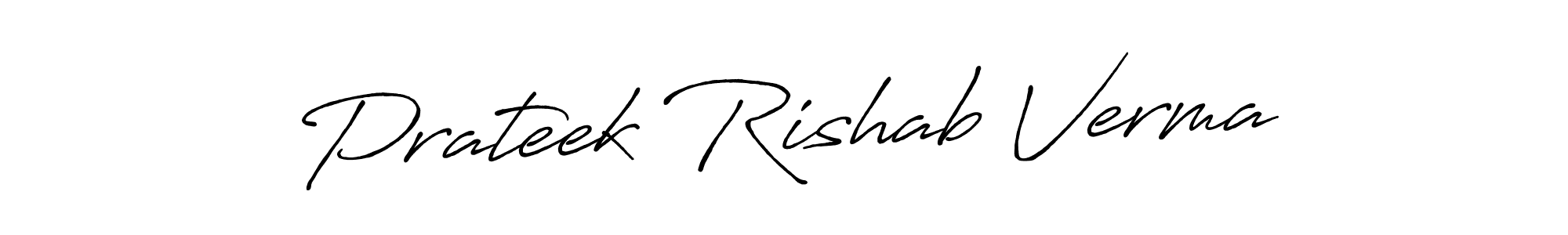 It looks lik you need a new signature style for name Prateek Rishab Verma. Design unique handwritten (Antro_Vectra_Bolder) signature with our free signature maker in just a few clicks. Prateek Rishab Verma signature style 7 images and pictures png